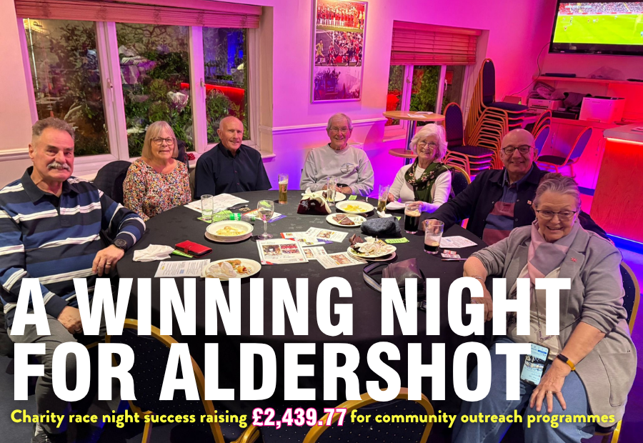 Supporting Our Community: Charity Race Night Success at Aldershot Town FC