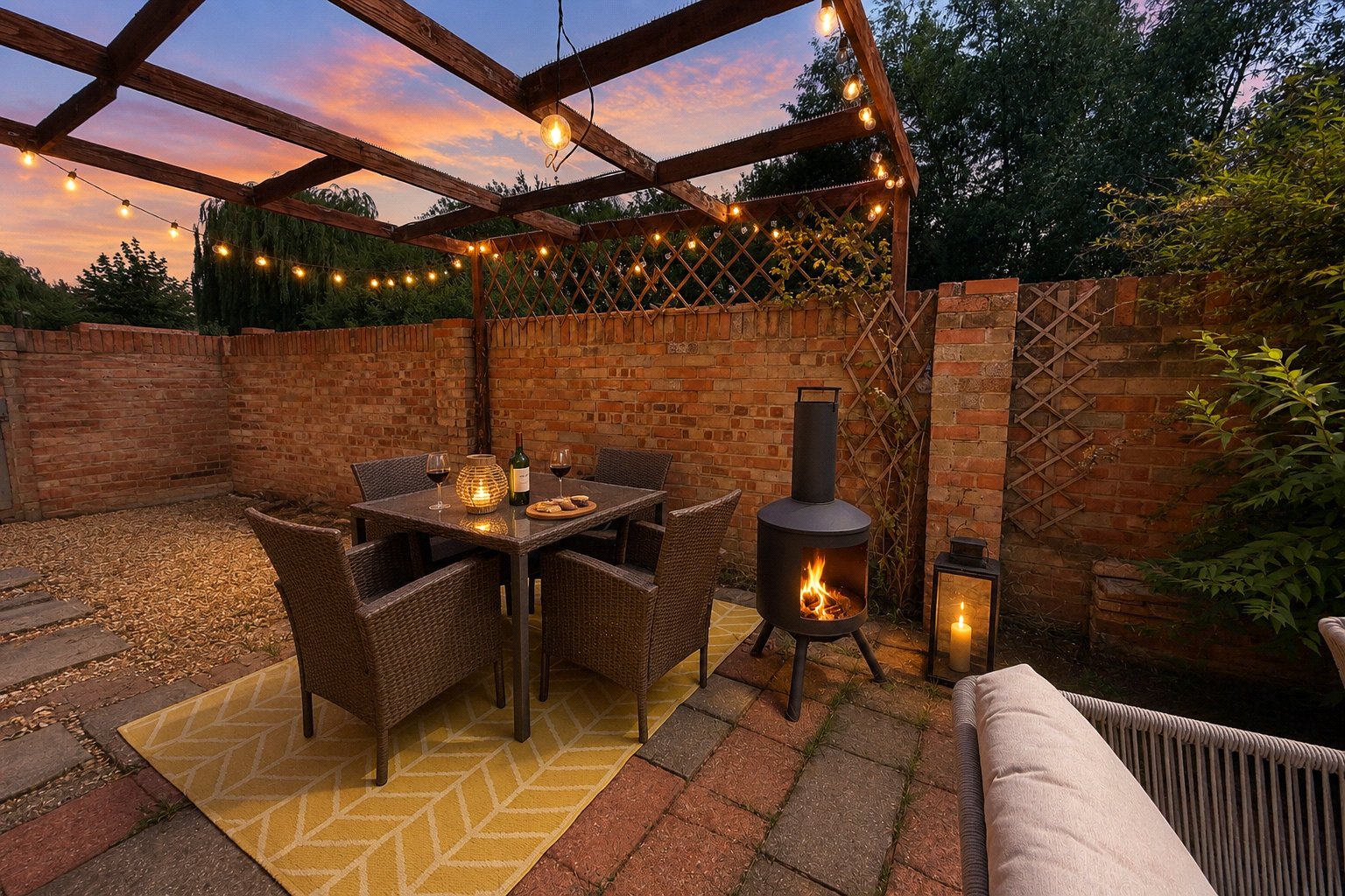 Side Garden Dusk