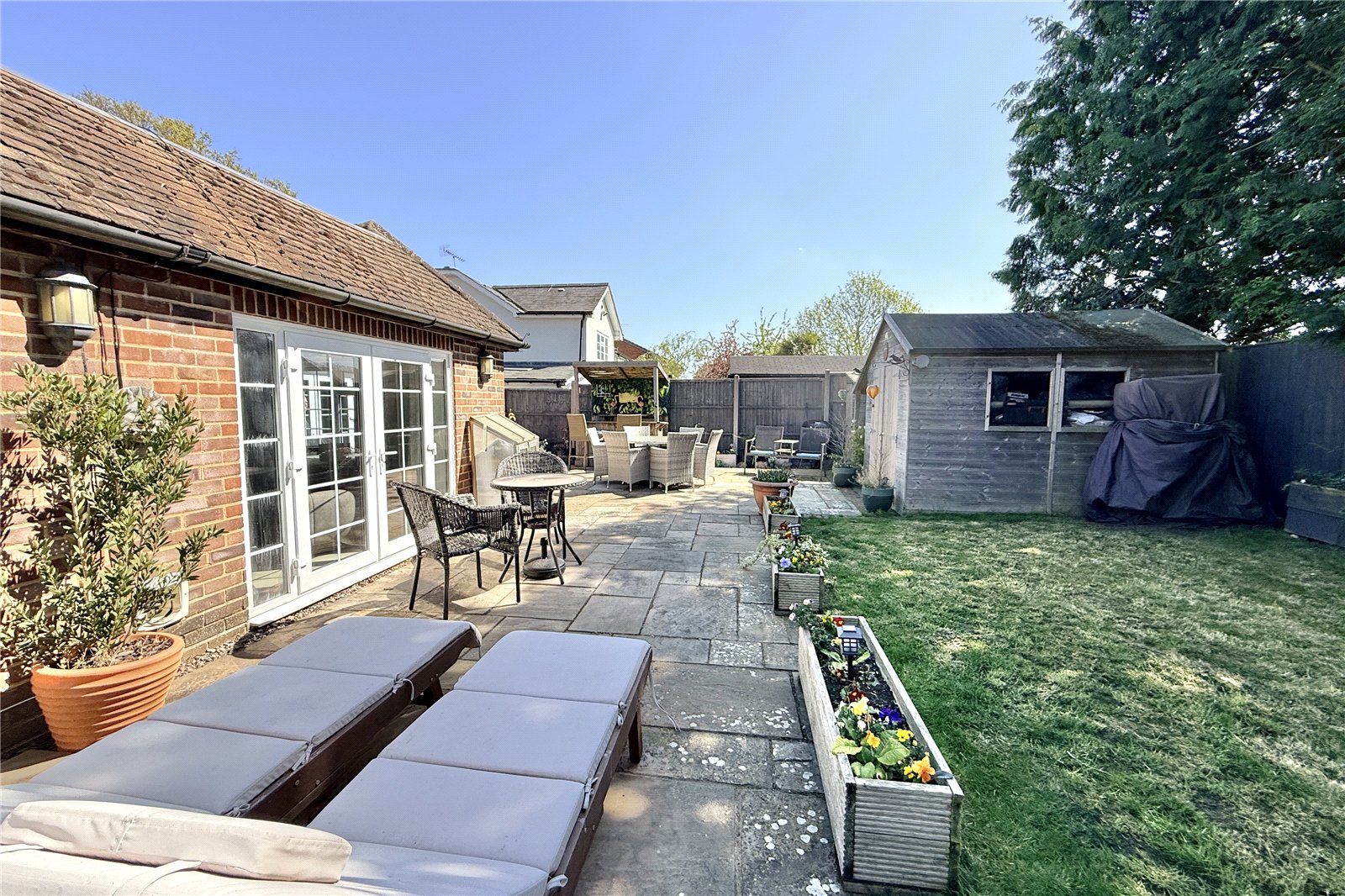 Rear View Of Garden
