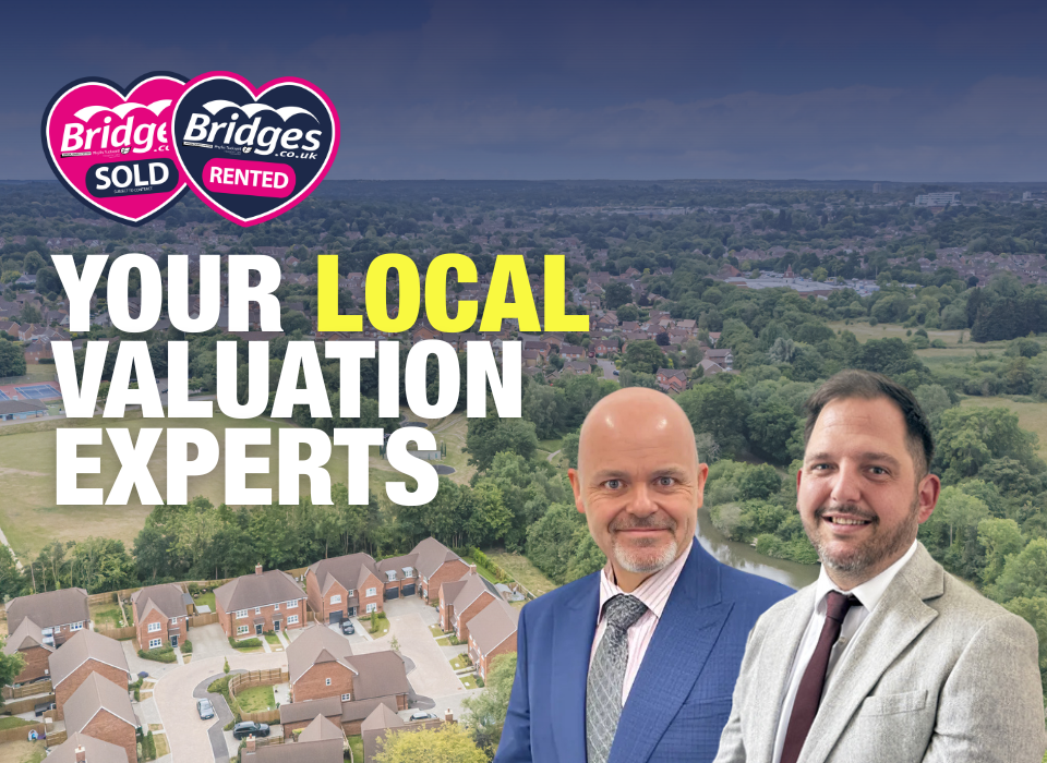 Aerial view of Bracknell Forest neighbourhoods served by Bridges Estate Agents for property valuations