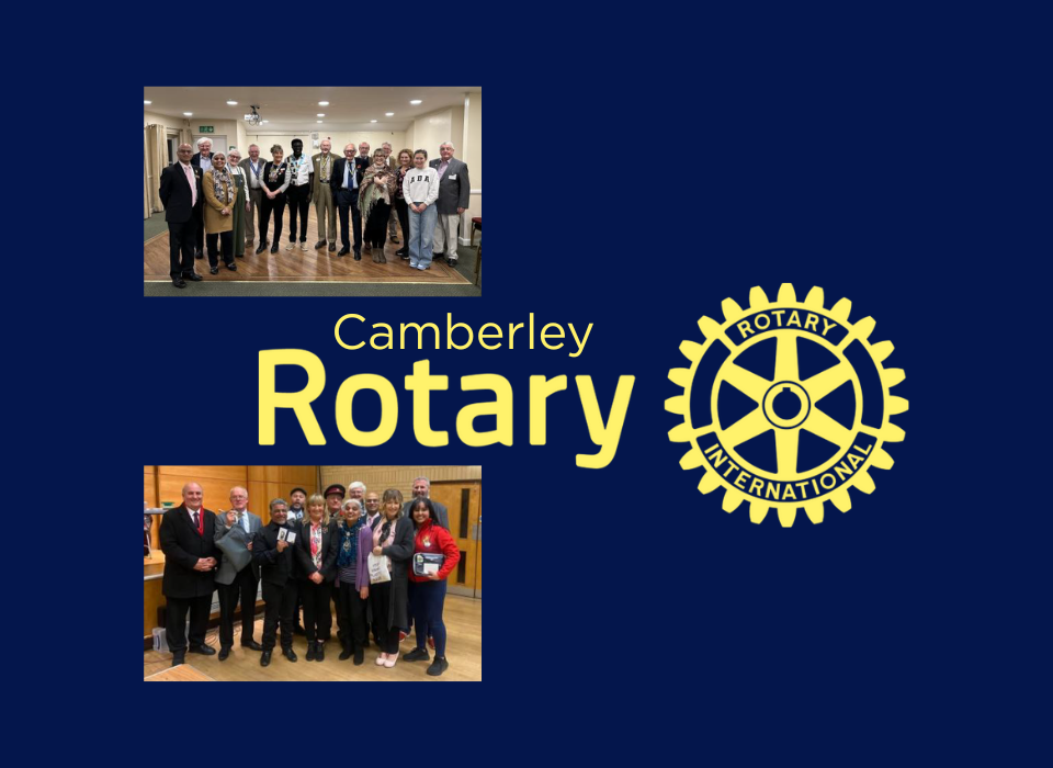 Step In. Stand Out. Make a Difference with Camberley Rotary Club